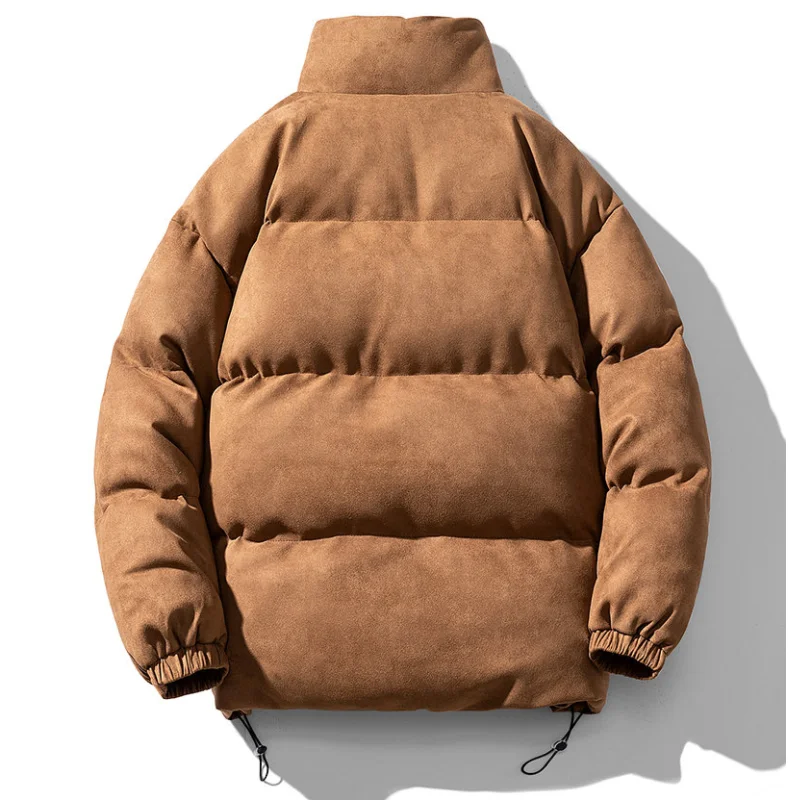 Winter Jacket Men\'s Parkas Thicken Warm Windproof Coat Mens Stand Collar Jackets Solid Color Parka Coat Women Fashion Streetwear