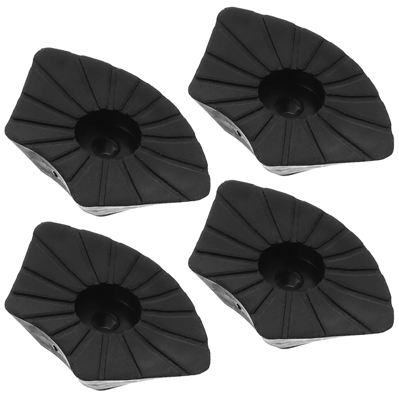 4 Pcs Anti Slip Crutch Tips Trekking Pole Accessories Walking Stick Ends Shockproof Cane Replacement Thickened Covers