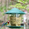 Window Wild Bird Feeder House Transparent Plastic Bird Feeder Hanging Peanut Nut Feeding Station Garden Seed Dispenser 1
