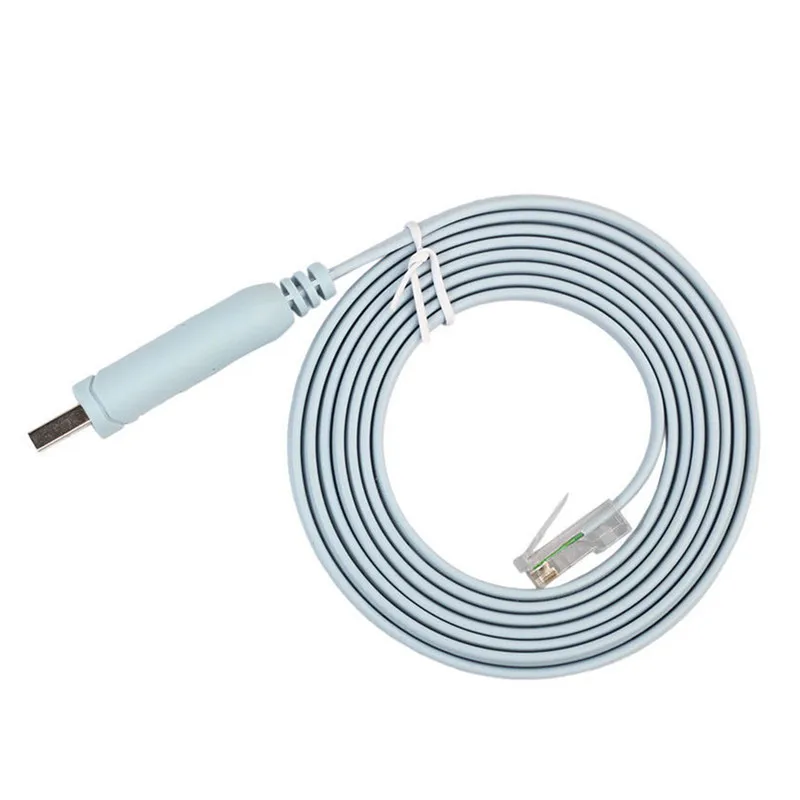 1pc 1.8M USB To RJ45 USB To RS232 Serial RJ45 CAT5 Console Adapter Cable Cord For Cisco Routers