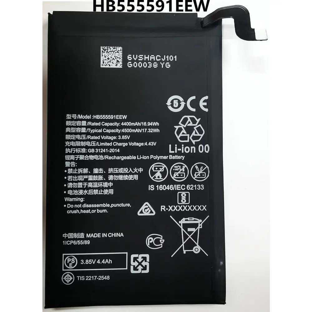 Аккумулятор для Huawei Mate 30 Pro RS 5G, мобильный телефон, новый, 3,7 В, 4500 мАч, HB555591EEW, LIO-N29, LIO-AN00P, LIO-AN00