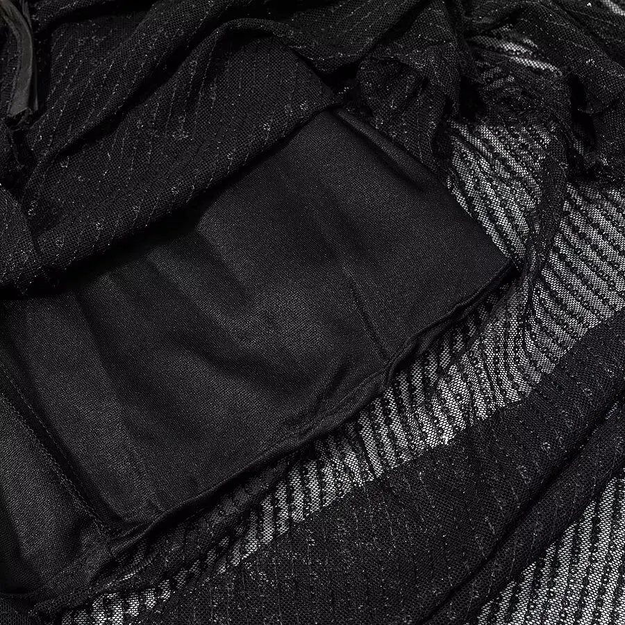 HH Sommer Damen Einfarbiges O-Ausschnitt Trägerkleid Pailletten-Verzierung Schnürung Ärmellos Modisch Rückenfrei Geschlitzter Saum Midi-Kleid – Detail 11