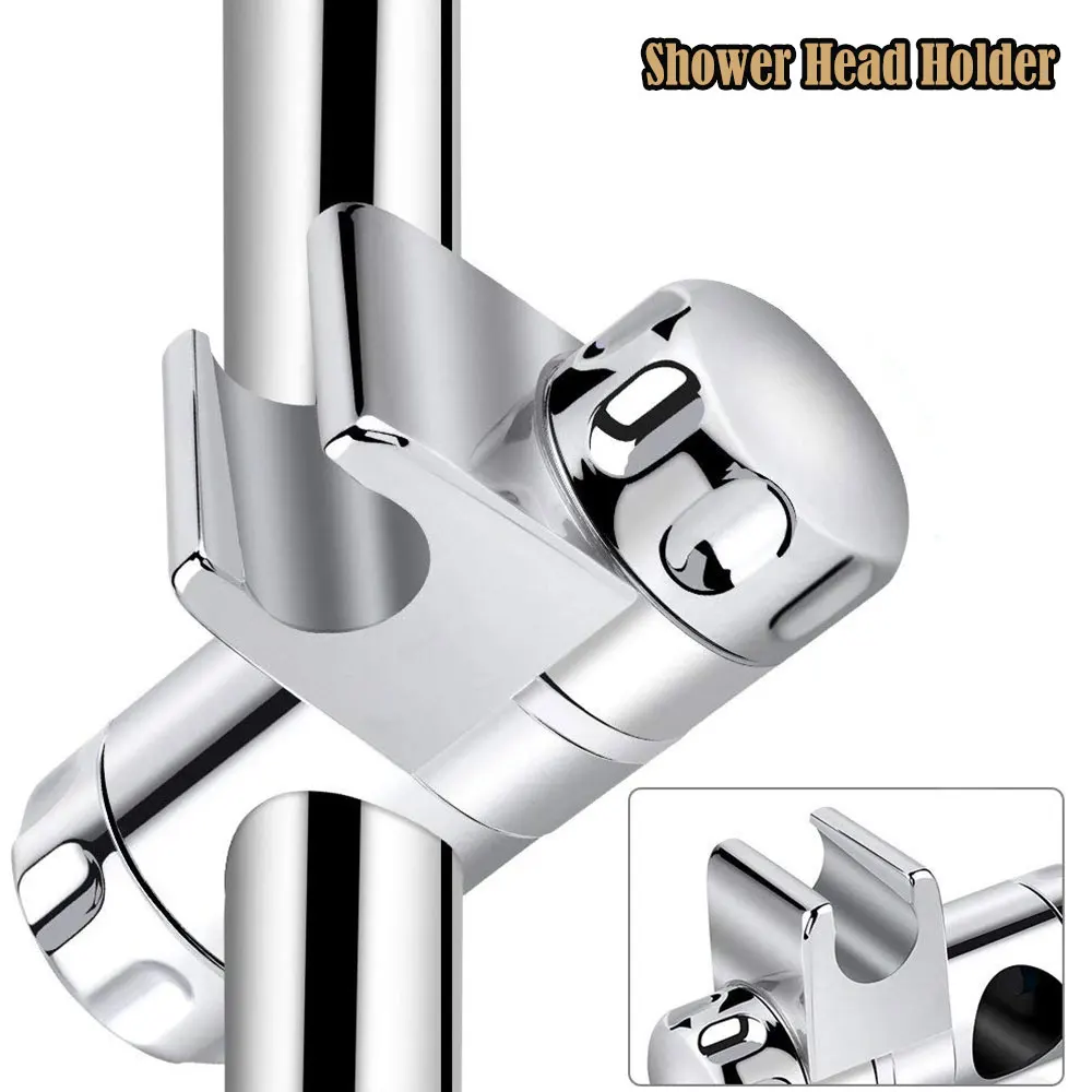 

Adjustable Hand Shower Holder Universal Showerhead Bracket Rotate 360° ABS Bath Accessories No Need To Disassemble Slide Bar