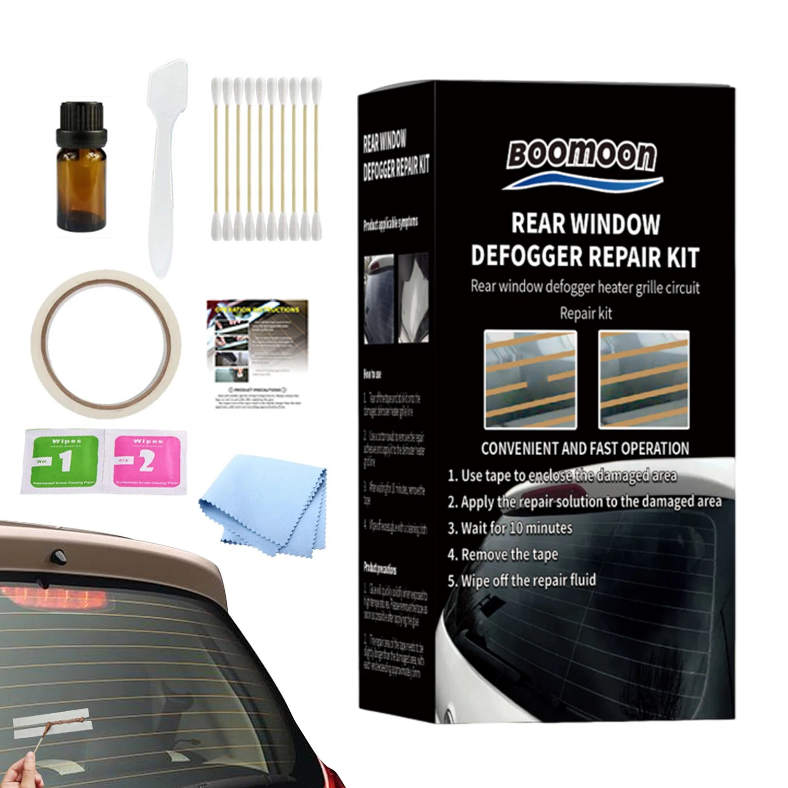 Kit de réparation de dégivreur, bricolage réparation rapide conductrice de  pare-brise de voiture, désembueur dégivreur, Kit de réparation de pare-brise  arrière de voiture - AliExpress