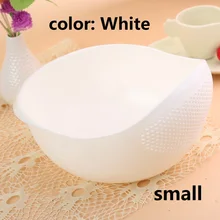  Food Grade Plastic Rice Beans Peas Washing Filter Strainer Green Pink Color Basket Sieve Drainer Cleaning Gadget 