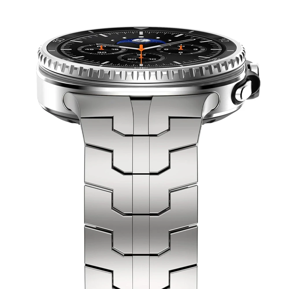Premium Stainless Steel Armor Metal Band - Elegant Bracelet Strap