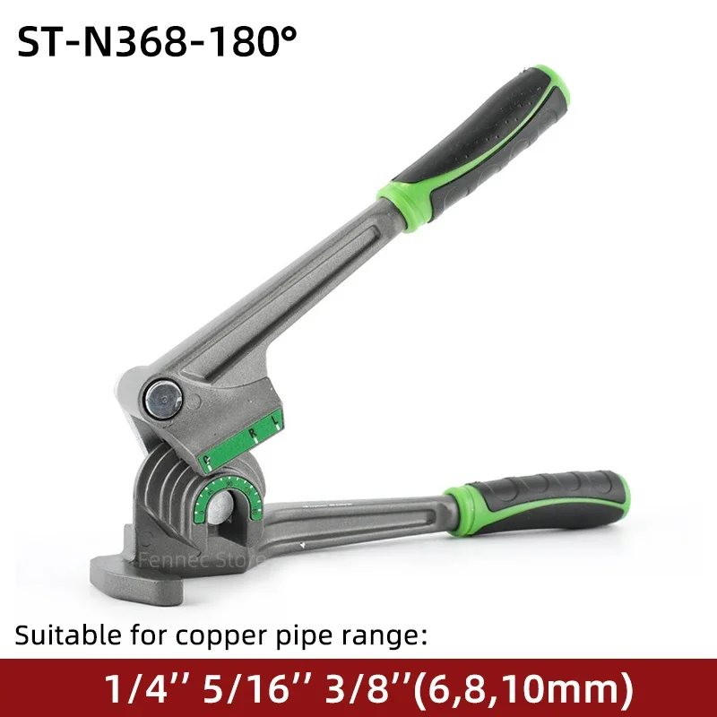 Bakır ve alüminyum boru için yuvarlak tüp bükme makinesi 6/8/10mm 3 in 1 manüel caraskal tipi Bender pense soğutma aracı