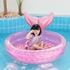 New Mermaids Inflatable Pool Bathing Kids Summer Home Outdoor Swimming Pool Inflatable Square Swimming Pool For Kids Gifts Girl 1