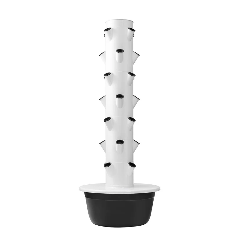 smart vertical hydroponic tower home vegetable growing system