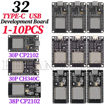 10-1PCS 32 Development Board TYPE-C CP2102/CH340C WiFi+Bluetooth Ultra-Low Power Consumption Dual Core 30PIN/38PIN FOR ESP32 1