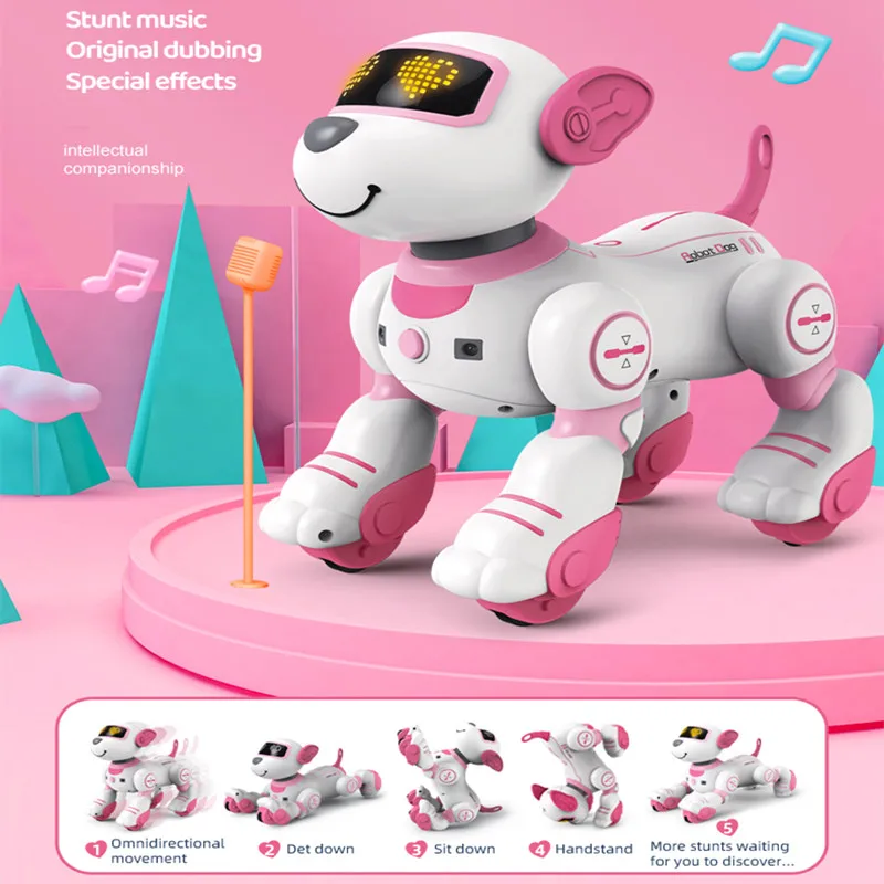 

Robot Dog Stunt Walking Dancing Electric Pet DogRemote Control Magic Pet Dog Toy Intelligent Touch Remote Control