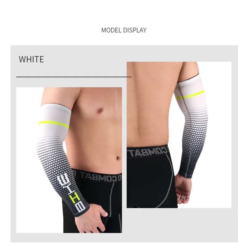 Cycling Sun Protection Sleeve UV Resistant Breathable Ice Silk Material for Fishing Mountaineering Basketball Arm Guard