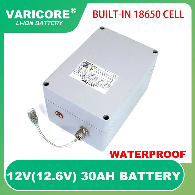 12V 30ah 20ah solar street light lithium battery camera monitoring 12.6V 18650 waterproof backup Solar Monitoring batteries |