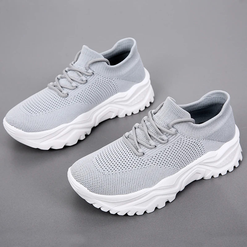 Spring MD sole low cut mesh breathable socks shoes, ultra light sports running shoes, casual shoes