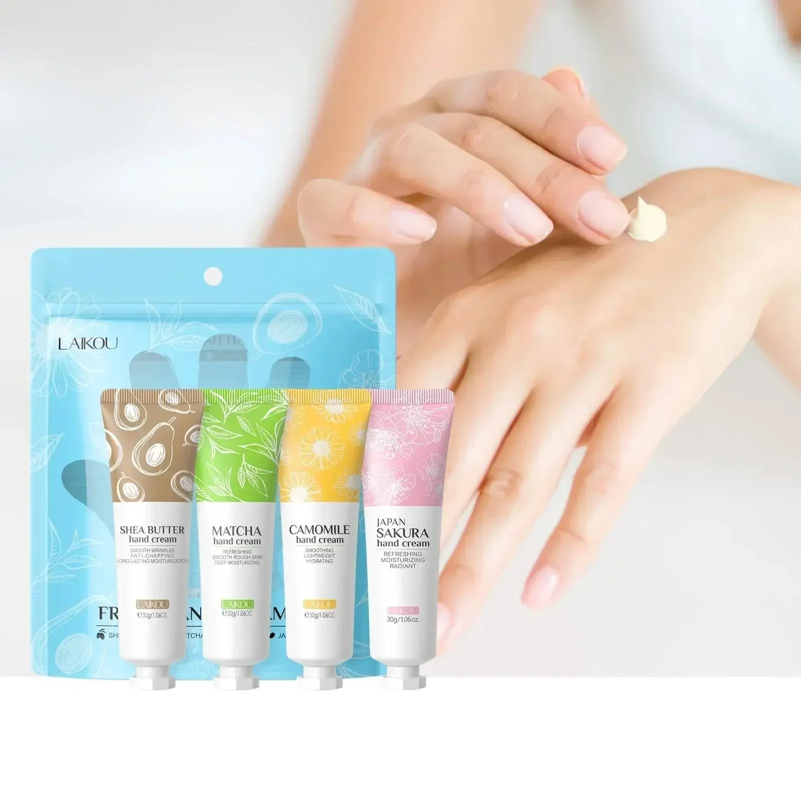 Long lasting fresh hand cream Moisturizing hydration non greasy skin care set for dry hands nourishing fragrance