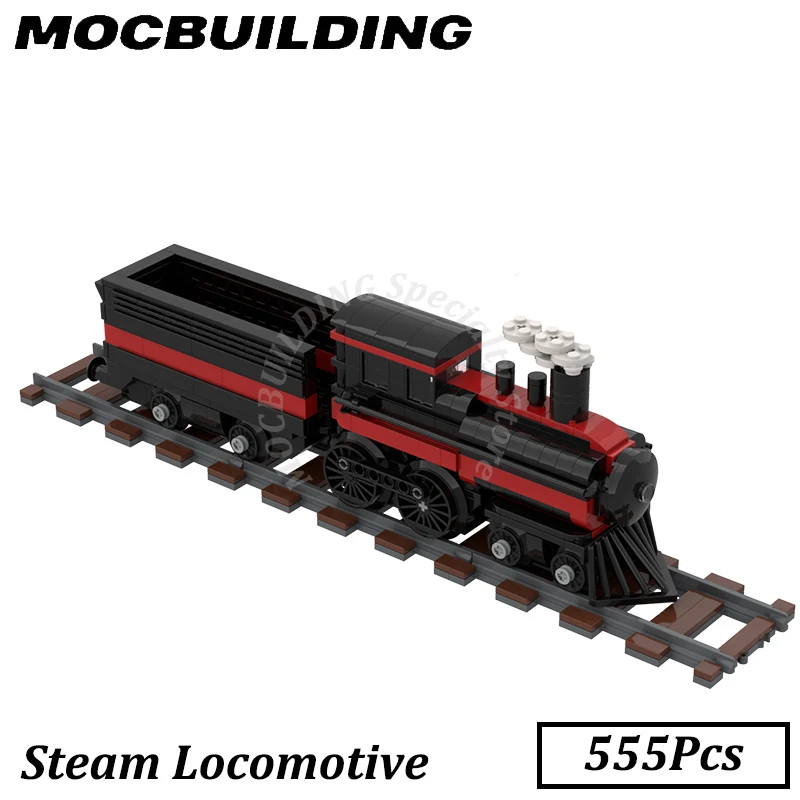 

Steam Train Model Railway Accessories MOC Building Blocks Brick Display Toys Construction Gift Christmas Present