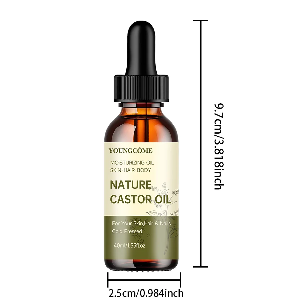 Black Castor Oil Healthy Organic Castor Oil Improves Hair Line Toughness Nourishes The Body Skin Hair Massage Moisturizing new