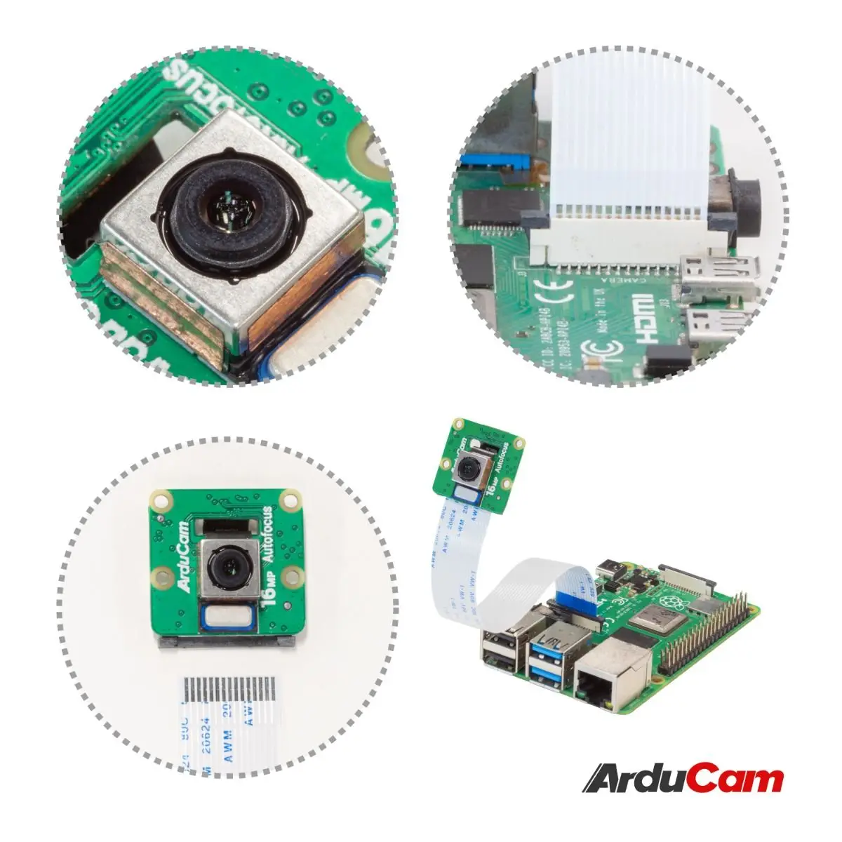 Arducam IMX519 PDAF&CDAF Autofocus Camera Module for Raspberry Pi, Jetson Nano, Xavier NX and NVIDIA Orin NX/AGX Orin