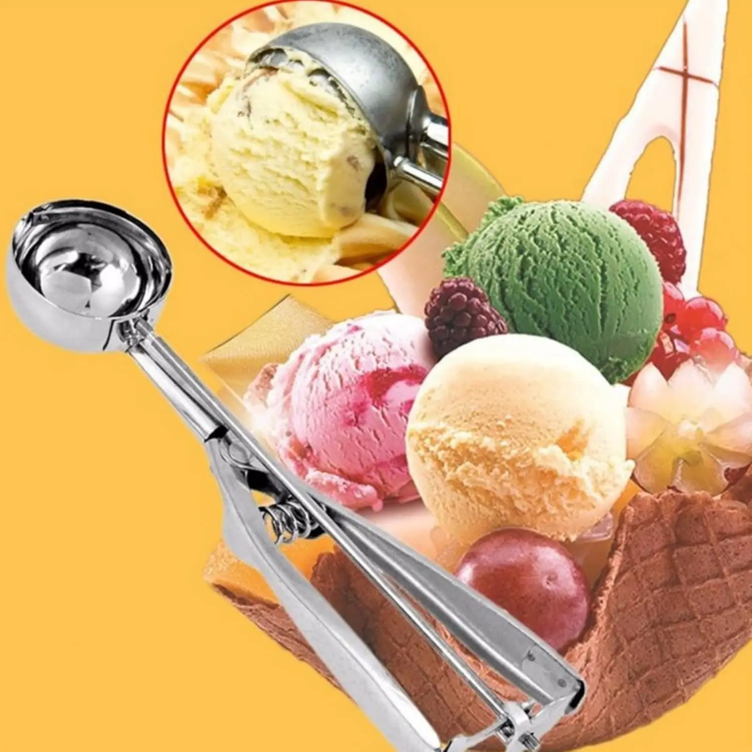 Ice Cream Scoop Stainless steel 1pc