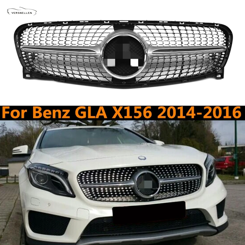 GLA X156 Diamond grille Car Front Grill Diamond Grille for MB GLA class