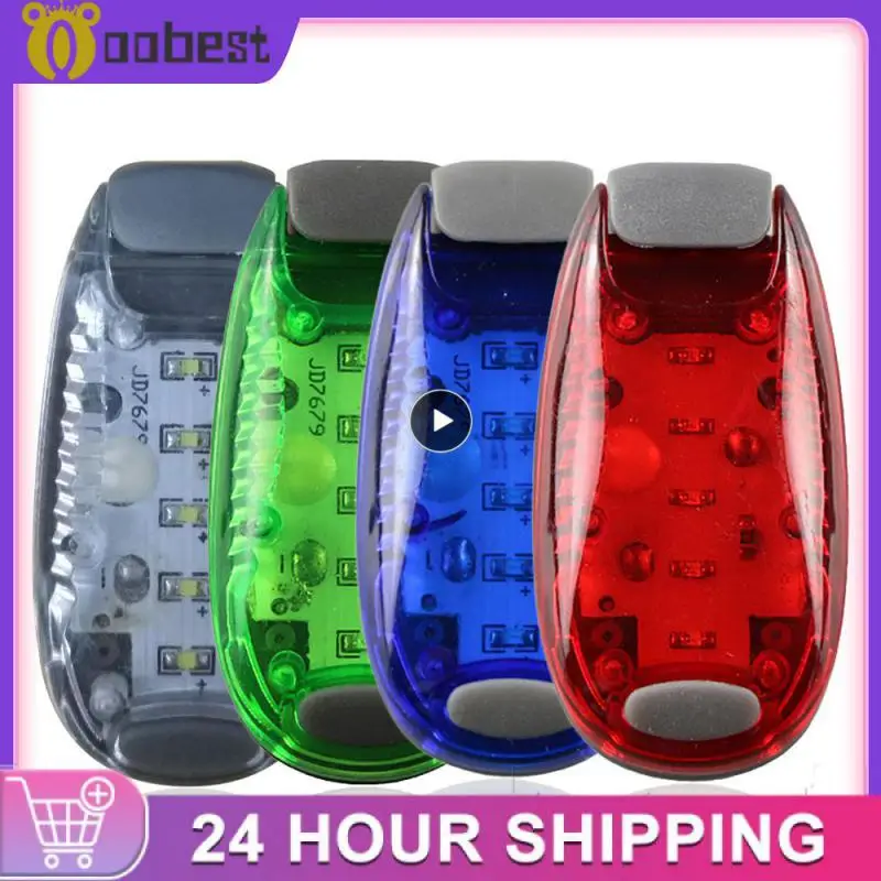 

1PCS Taillight Helmet Light Reflective Equipment Night Riding 5LED Parts Safety LED Light Clip Running