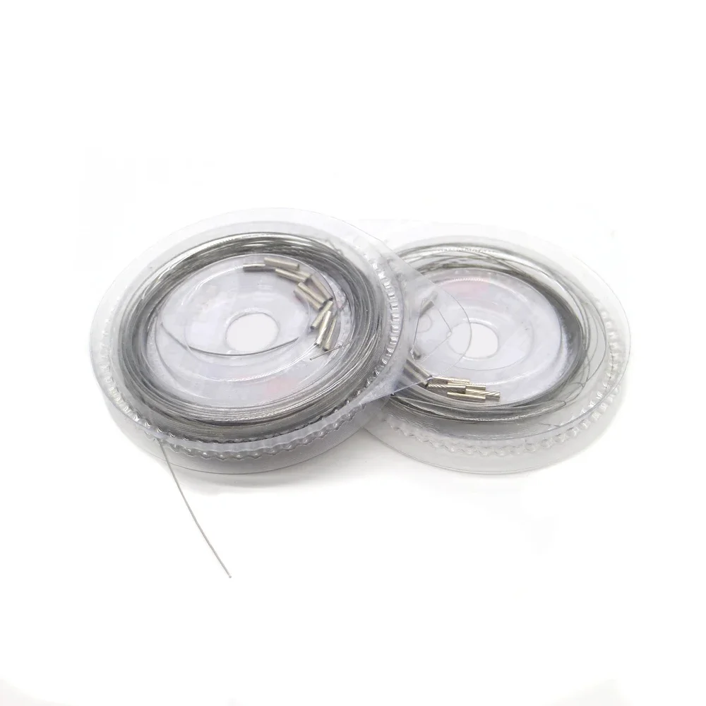 Fishing Line 10m Anti Corrosion Nylon Coated 7 Strands Steel Weave Wire 5lb-200lb Rigs Jigging Lures Fishing Leader Line