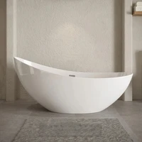 Acryclic Bathtub Shower Room Usage 1600mm Length Big Space Bathtubs Enjoy Bath Time 1