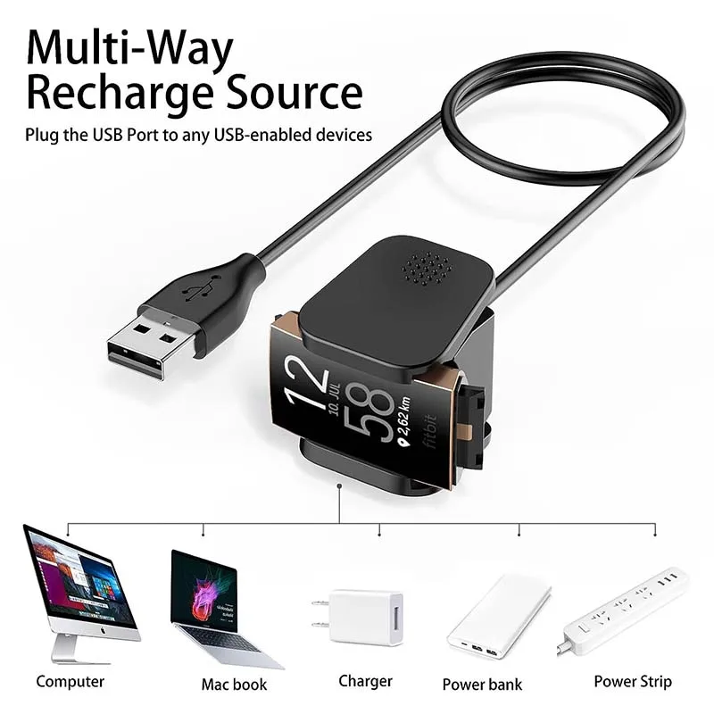 Fitbit Charge 3/Charge 4  ̺, Fitbit Charge 3/4 HR ũ ũ   ü USB  ڵ
