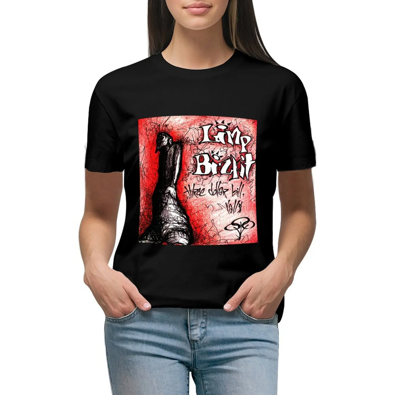 

Three dollar bill yall T-Shirt Blouse customs design your own kawaii clothes tops black t shirts for Women