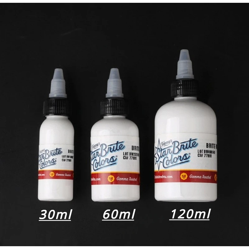 1oz/2oz/4oz Tattoo Color Fashion Fluorescent White Natural Plants Easy To Color Semi-permanent Makeup Pigments Body Art Tools