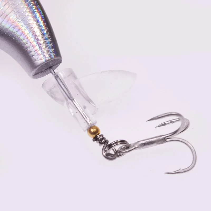 1PCS Whopper Plopper Fishing Lure 75mm 6.5g Topwater Pencil Artificial Hard Bait  Bass Soft Rotating Tail Wobblers Fishing Tackle