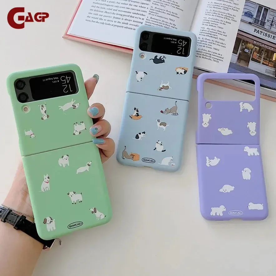 Cartoon Cat and Dog Pattern Shockproof Case with Cute Duck Design