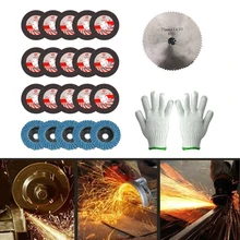 

23Pcs 75mm Diamond Saw Blade Grinding Wheel Granite Marble Metal Cutting Disc Polishing Sheets For 12V Mini Angle Grinder