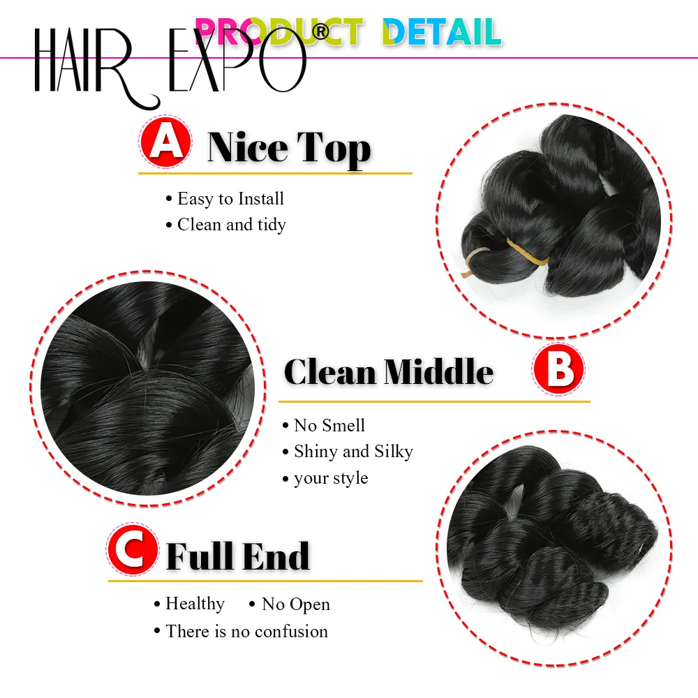 12Inch French Curls Braiding Hair Extensions Synthetic Loose Deep Wave Crochet Braids Pre Stretched Spiral Curly Hair for Women 5