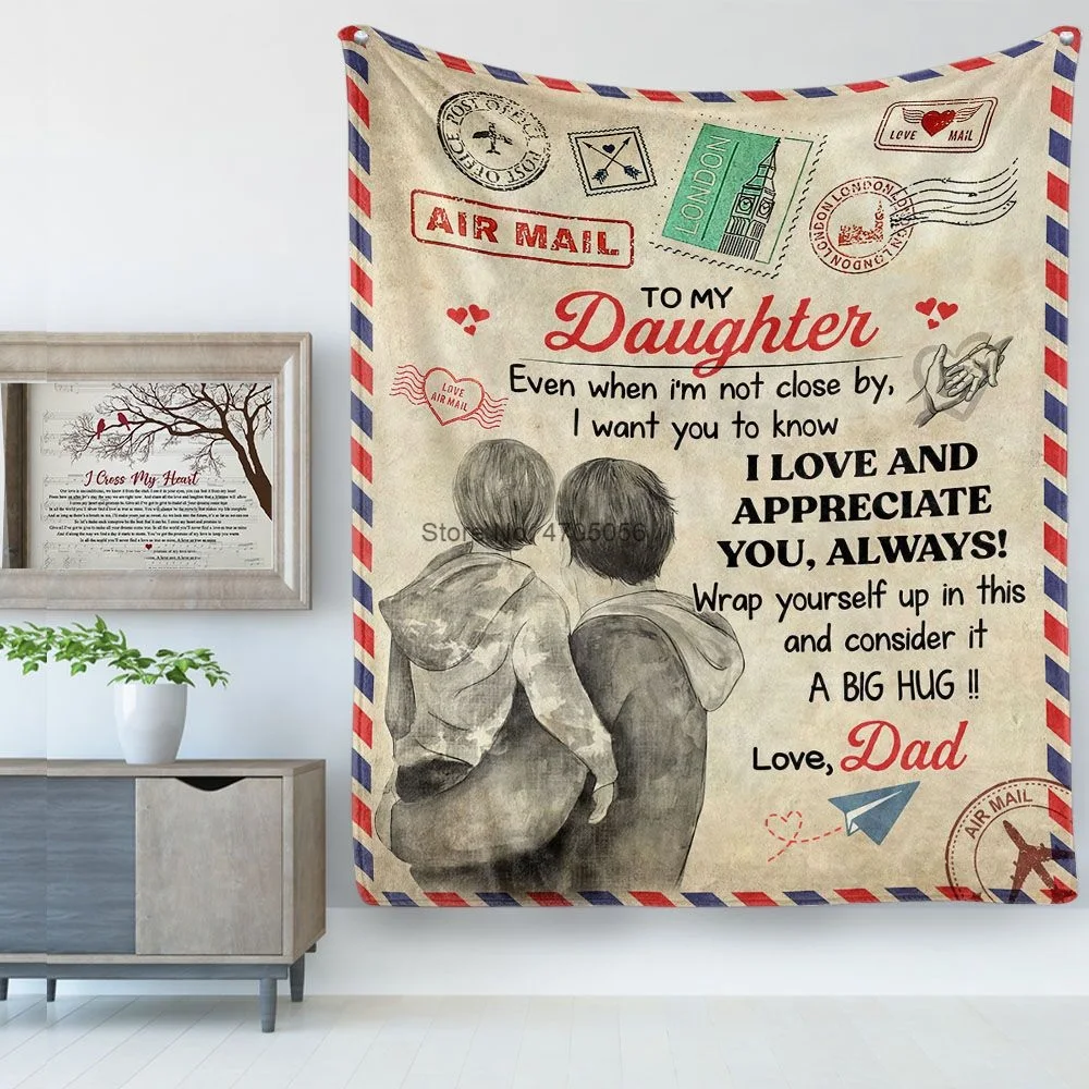 The Space Mail Blanket Come from Gift from Father to Daughte Super Soft Lightweight Warm Large