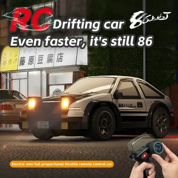1:64 Desktop RC Drift Car 2.4G Auto da corsa ad alta velocità a quattro ruote Mini Desktop Auto telecomandata Giocattolo elettrico per il gioco regalo del partito