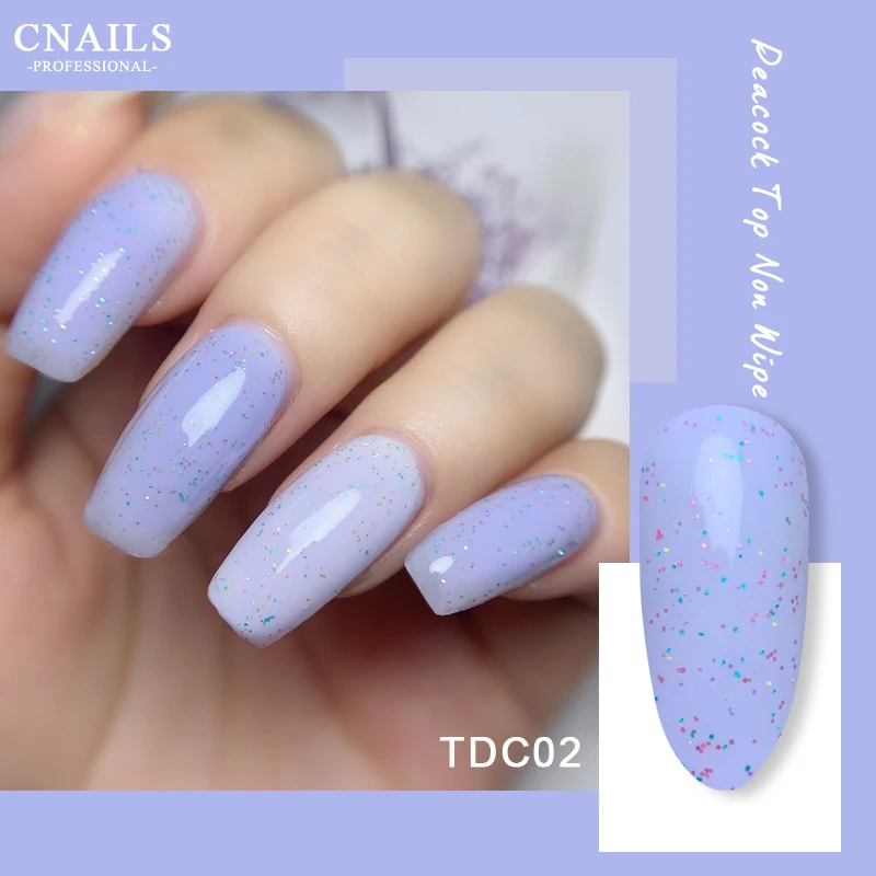 CNails Nail Polish Top Coat Glue 8ml UV LED No Wipe Top Coat Glitter Nail Art Accessories Gel Varnish Soak Off Matte Topcoat 4