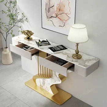 Tavolo Console di Bellezza di Qualità Professionale, Multifunzionale per Salotto e Ingresso, Tavolo Funzionale Rinforzato, Mesa Entrada Moderna per Arredamento Casa