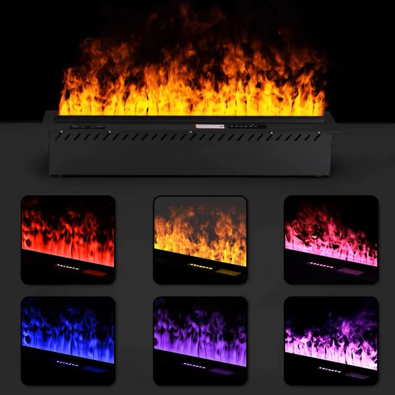 Remote Steam Water Steam Fireplace Indoor Fake Fire TV Decoration 3D LED Plug-in Modern Smart Electric Fireplace