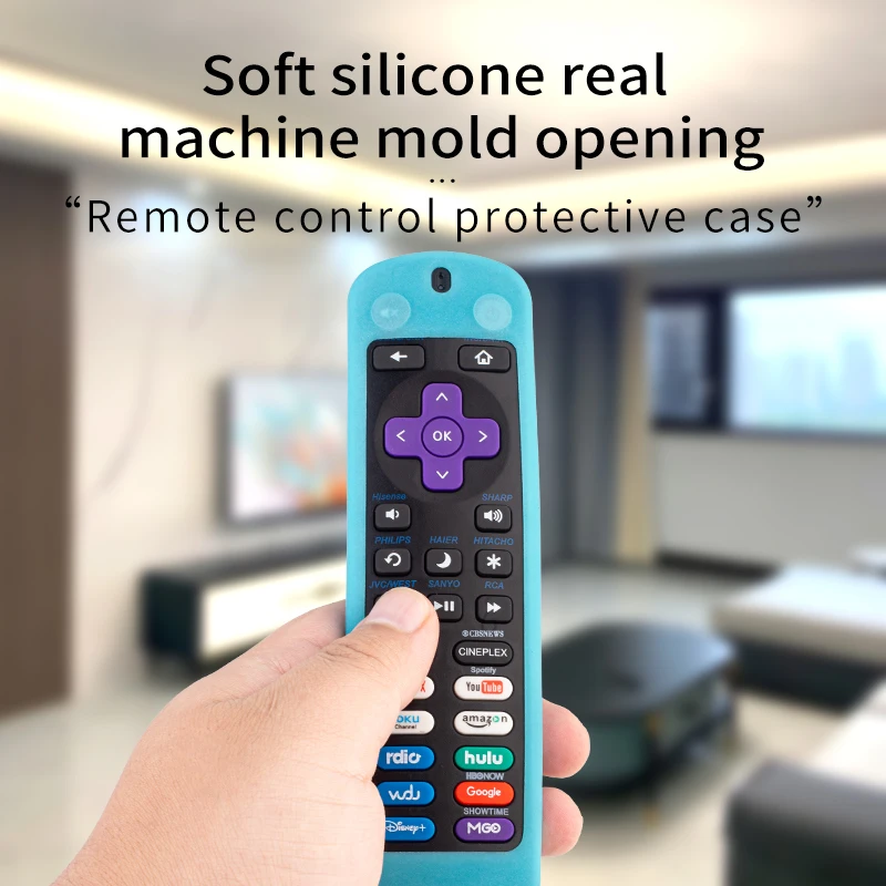 Silicone Case Protective Cover For Universal Multi-function TV Remote Control Cover Glowing In The Dark silicone remote case,silicone remote cover,silicone remote sleeve,remote controller cover,silicone case protector