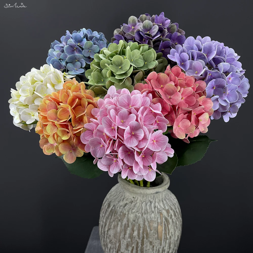 SunMadeLuxuryRainbowHydrangeaBranchFakeFlowersChristmas