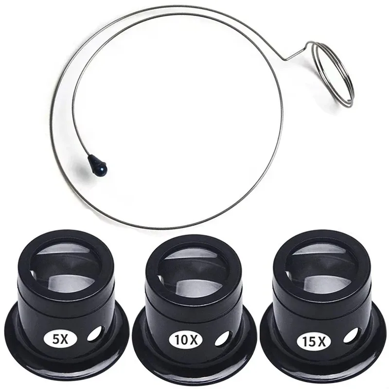 4Pcs Watch Magnifier Tool Eye Loupe Loop Magnifier Magnifying Glass Jewelry Magnifying Tools 4Pcs Watch Magnifier Tool Eye Loupe Loop Magnifier Magnifying Glass Jewelry Magnifying Tools