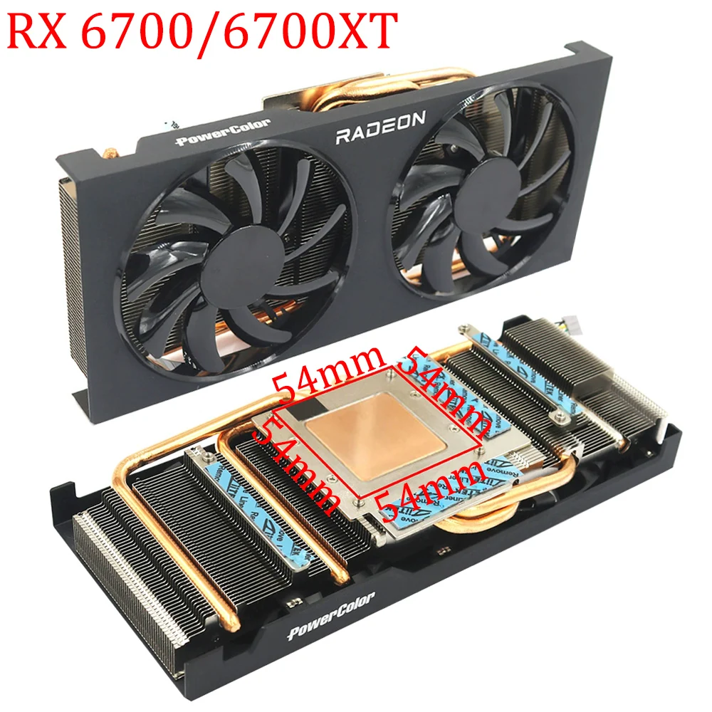 K*事様 Radeon RX6700 XT ジャンク RX5700XT RX6700XT RX6600XT RX5500XT GPU Heatsink For PowerColor