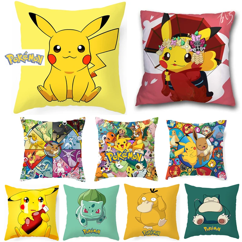 Pokemon Cushion Cover 45x45cm Cushion Cover 45x45cm Pikachu 45x45cm