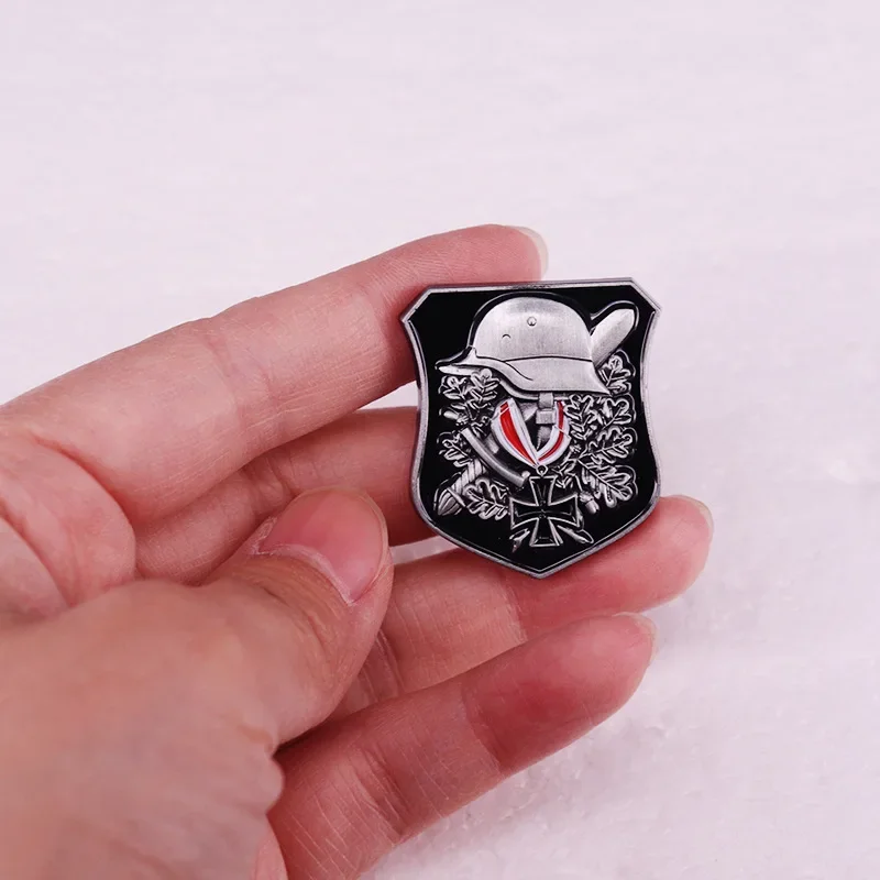 Distintivo Per Casco Tedesco Vintage Ww2 Wwii Deutschland Wehrmacht Shield Spilla