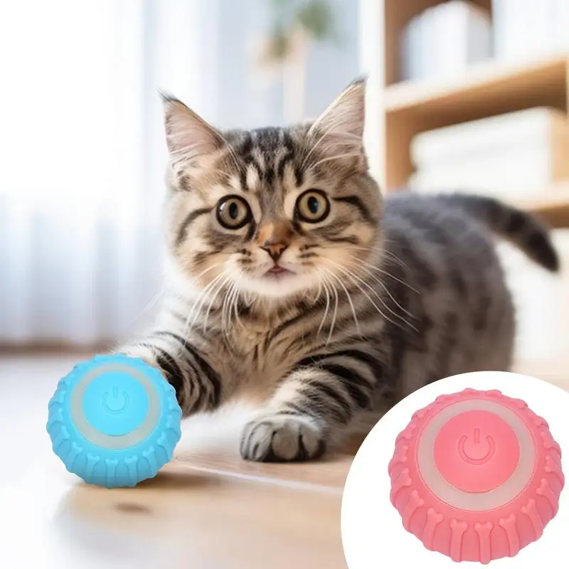 

Automatic Rolling Magic Ball With LED Lights Cat Interactive Ball Smart Cat DogToys Electronic Interactive Cat Toy Indoor