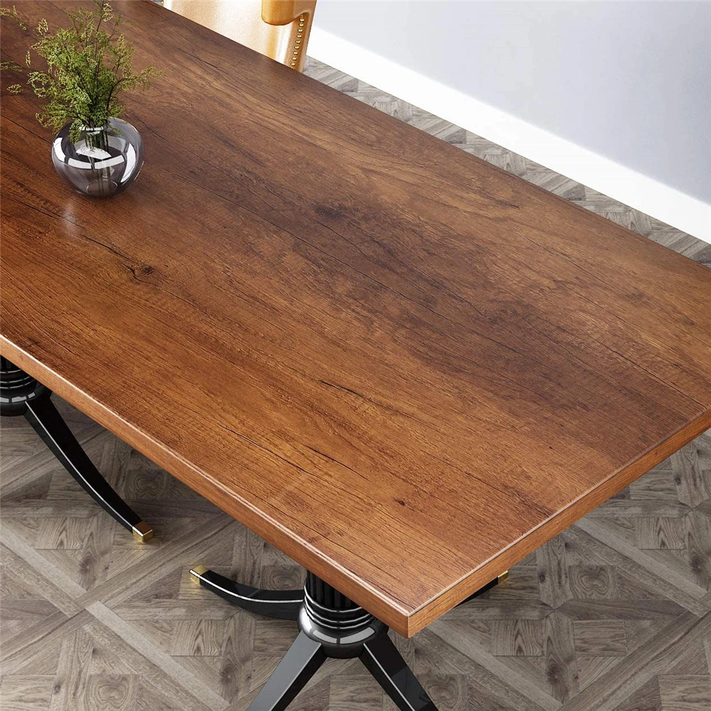 Wood Grain Contact Paper Brown Wooden Wallpaper Self-Adhesive Removable Vinyl Film Easy to Apply For Furniture Kitchen Cabinets 6