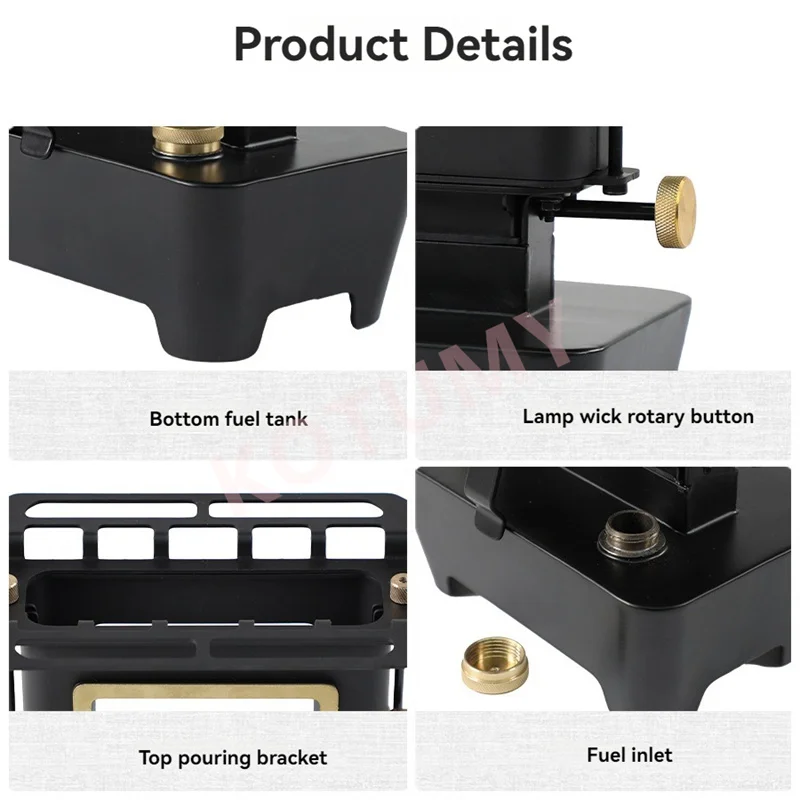 Portable Outdoor Camping Lantern Emotion Retro Lights for Picnic Backpack Camping Supplies Watch the Fire Oil Lamp Stove