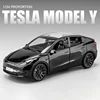 1:24 Tesla Model Y Model 3 Charging Pile Alloy Die Cast Toy Car Model Sound and Light Children's Toy Collectibles Birthday gift 3