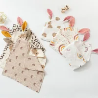 Muslin Square Towel Baby Blankets Newborn Sleeping Doll Soothe Appease Towel Cotton Baby Comforter Burp Cloth Teether Baby Stuff 1